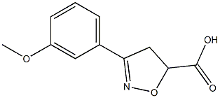 3-(3-methoxyphenyl)-4,5-dihydroisoxazole-5-carboxylic acid