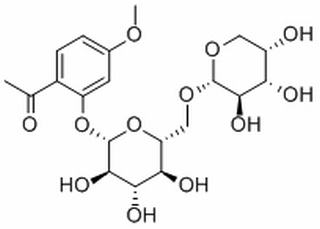 2-Acetyl-5-methoxyphenyl 6-O-(alpha-L-Arabinopyranosyl)-beta-D-glucopyranoside