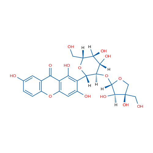 2-(2-O-D-apio-beta-D-Furanosyl-beta-D-glucopyranosyl)-1,3,7-trihydroxy-9H-xanthen-9-one