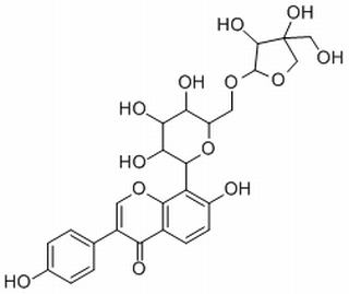 4H-1-Benzopyran-4-one, 8-(6-O-D-apio-β-D-furanosyl-β-D-glucopyranosyl)-7-hydroxy-3-(4-hydroxyphenyl)-