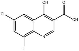 6-Chloro-8-fluoro-4-hydroxyquinoline-3-carboxylic acid