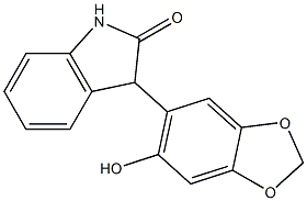 3-(6-羟基苯并[D][1,3]1,3-二氧杂环戊烯-5-基)吲哚啉-2-酮