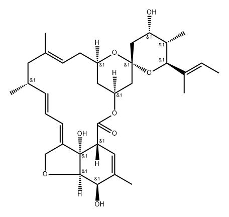 (6R,23S,25S)-5-O-Demethyl-28-deoxy-6,28-epoxy-23-hydroxy-25-(1-methyl-1-propenyl)milbemycin B