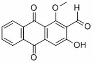 9,10-Dihydroxy-3-hydroxy-1-methoxy-9,10-dioxo-2-anthracenecarboxaldehyde