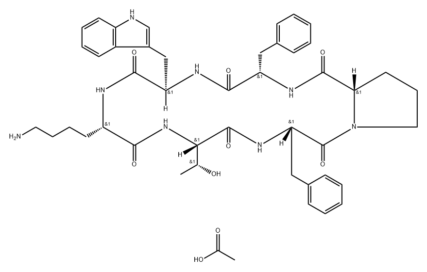 CYCLO(D-TRP-LYS-THR-PHE-PRO-PHE)