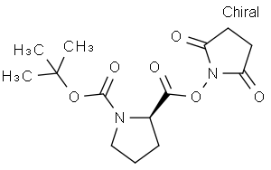 BOC-D-脯氨酸羟基琥珀酰亚胺硬脂酸酯