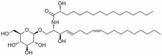 Hexadecanamide, N-[(1S,2R,3E,7Z)-1-[(β-D-glucopyranosyloxy)methyl]-2-hydroxy-3,7-heptadecadien-1-yl]-2-hydroxy-, (2R)-