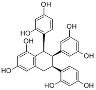 1,3-Naphthalenediol, 6,8-bis(2,4-dihydroxyphenyl)-7-(3,5-dihydroxyphenyl)-5,6,7,8-tetrahydro-, (6R,7R,8S)-rel-