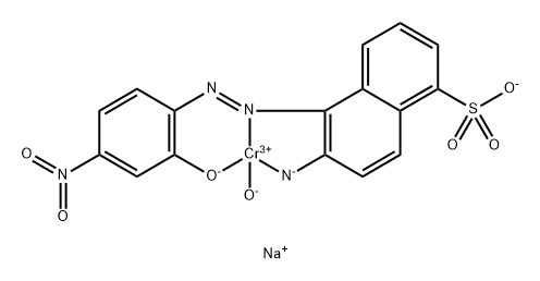 Chromate(1-), [6-amino-5-[(2-hydroxy-4-nitrophenyl)azo]-1-naphthalenesulfonato (3-)]hydroxy-, sodium