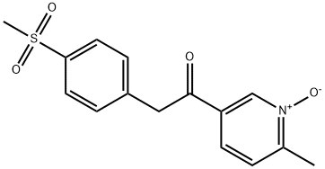 Ethanone, 1-(6-methyl-1-oxido-3-pyridinyl)-2-[4-(methylsulfonyl)phenyl]-