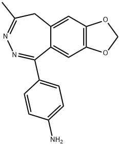 4-(8-甲基-9H-1,3-二恶茂并[4,5-H][2,3]苯并二氮杂卓-5-基)苯胺