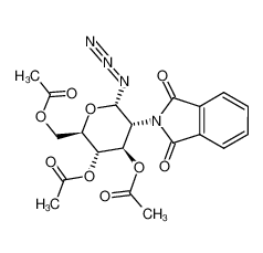 2-脱氧-2-(1,3-二氢-1,3-二氧代-2H-异吲哚-2-基)-Α-D-吡喃葡萄糖基叠氮化物 3,4,6-三乙酸酯