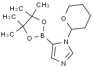 1-(四氢-2H-吡喃-2-基)-5-(4,4,5,5-四甲基-1,3,2-二噁硼戊环-2-基)-1H-咪唑