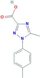 5-Methyl-1-p-tolyl-1H-[1,2,4]triazole-3-carboxylic acid