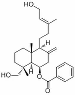 1-Naphthalenemethanol, 8-(benzoyloxy)decahydro-5-[(3E)-5-hydroxy-3-methyl-3-penten-1-yl]-1,4a-dimethyl-6-methylene-, (1R,4aR,5S,8R,8aR)-