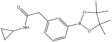 n-cyclopropyl-2-[3-(4,4,5,5-tetramethyl-1,3,2-dioxaborolan-2-yl)phenyl]acetamide