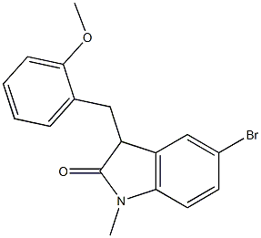 5-bromo-3-[(2-methoxyphenyl)methyl]-1-methyl-3H-indol-2-one