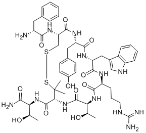 H-D-PHE-CYS-TYR-D-TRP-ARG-THR-PEN-THR-NH2