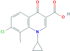 7-Chloro-1-cyclopropyl-1,4-dihydro-8-methyl-4-oxo-3-quinolinecarboxylic Acid