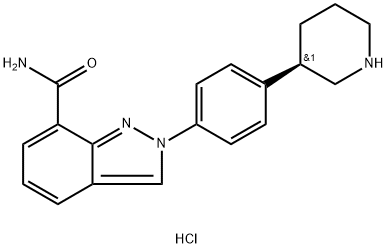 (R)-2-(4-(piperidin-3-yl)phenyl)-2H-indazole-7-carboxamide hydrochloride