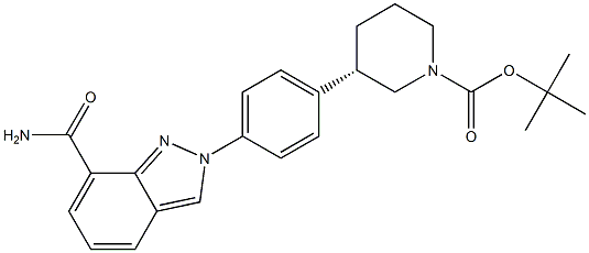 (3S)-3-{4-[7-(氨基羰基)-2H-吲唑-2-基]苯基}哌啶-1-羧酸叔丁酯