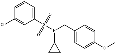 Benzenesulfonamide, 3-chloro-N-cyclopropyl-N-[(4-methoxyphenyl)methyl]-