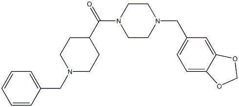 [4-(1,3-benzodioxol-5-ylmethyl)piperazin-1-yl]-(1-benzylpiperidin-4-yl)methanone