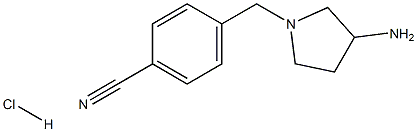 4-((3-aminopyrrolidin-1-yl)methyl)benzonitrile hydrochloride