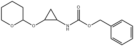 Carbamic acid, N-[2-[(tetrahydro-2H-pyran-2-yl)oxy]cyclopropyl]-, phenylmethyl ester