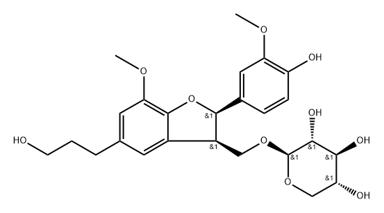 β-D-Xylopyranoside, [(2R,3R)-2,3-dihydro-2-(4-hydroxy-3-methoxyphenyl)-5-(3-hydroxypropyl)-7-methoxy-3-benzofuranyl]methyl