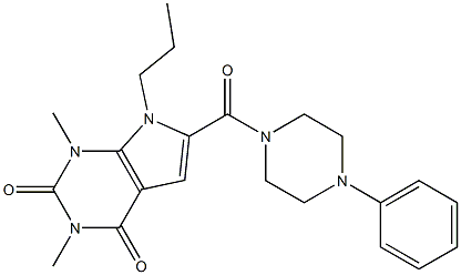 1,3-dimethyl-6-(4-phenylpiperazine-1-carbonyl)-7-propylpyrrolo[2,3-d]pyrimidine-2,4-dione