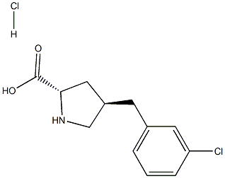(2S,4R)-4-(3-chlorobenzyl)pyrrolidine-2-carboxylic acid hydrochloride