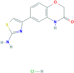 6-(2-Aminothiazol-4-yl)-2H-benzo[b][1,4]oxazin-3(4H)-one hydrochloride