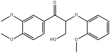 1-(3,4-二甲氧基苯基)-3-羟基-2-(2-甲氧基苯氧基)丙-1-酮