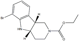 ethyl(4aS,9bR)-6-bromo-1,3,4,4a,5,9b-hexahydro-2H-pyrido[4,3-b]indole-2-carboxylate