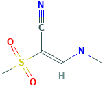 (E)-3-dimethylamino-2-methylsulfonyl-prop-2-enenitrile