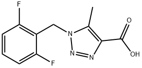 1-(2,6-difluorobenzyl)-5-methyl-1H-1,2,3-triazole-4-carboxylic acid