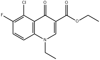 3-Quinolinecarboxylic acid, 5-chloro-1-ethyl-6-fluoro-1,4-dihydro-4-oxo-, ethyl ester