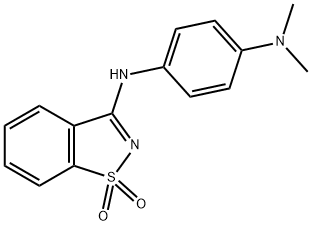 N''-(1,1-dioxido-1,2-benzothiazol-3-yl)-N,N-dimethylbenzene-1,4-diamine