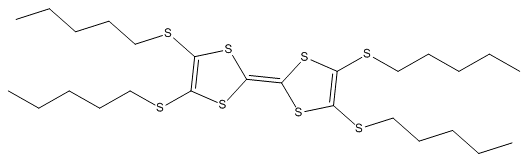 Tetrakis(pentylthio)tetrathiafulvalene [Organic Electronic Material]