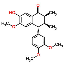 1(2H)-Naphthalenone, 4-(3,4-dimethoxyphenyl)-3,4-dihydro-7-hydroxy-6-methoxy-2,3-dimethyl-, (2S,3S,4R)-