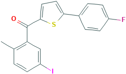 (5-(4-Fluorophenyl)thiophen-2-yl)(5-iodo-2-Methylphenyl)Methanone