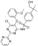 4-(2-Hydroxy-1,1-dimethylethyl)-N-[6-chloro-5-(2-methoxyphenoxy)-(2,2'-bipyrimidin)-4-yl]benzenesulfonamide