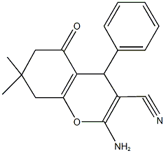 2-amino-7,7-dimethyl-5-oxo-4-phenyl-5,6,7,8-tetrahydro-4H-chromene-3-carbonitrile