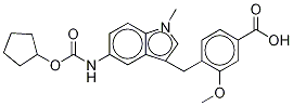 4-[[5-[[cyclopentyloxy)carbonyl]amino]-1-methylindol-3-yl]methyl]-3-methoxybenzoic acid