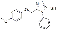 5-[(4-METHOXYPHENOXY)METHYL]-4-PHENYL-4H-1,2,4-TRIAZOLE-3-THIOL