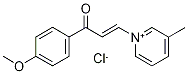 N-[(1E)-3-(4-Methoxyphenyl)-3-oxoprop-1-en-1-yl]-3-picolinium chloride