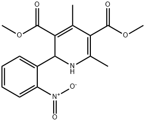 3,5-Pyridinedicarboxylic acid, 1,2-dihydro-4,6-dimethyl-2-(2-nitrophenyl)-, 3,5-dimethyl ester