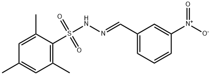 Benzenesulfonic acid, 2,4,6-trimethyl-, (2E)-2-[(3-nitrophenyl)methylene]hydrazide