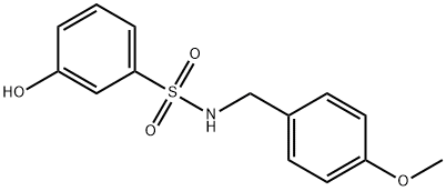 3-hydroxy-N-[(4-methoxyphenyl)methyl]benzene-1-sulfonamide